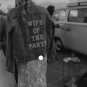 Wedding Denim Jacket - Wife of the Party
